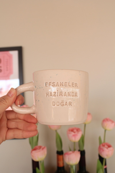 sukupotCeramics Legends Are Born Ready Handmade Ceramic Mug