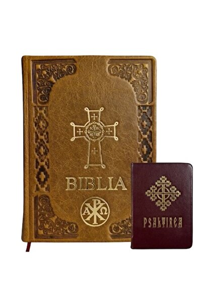 Lightstorew Orthodox Bible - Large Size, Leather Cover, Brown + GIFT Psalter ...