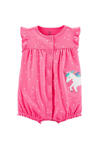 Other Body bebeluși cu unicorn - 100% bumbac, mânecă scurtă - 12 luni, alb