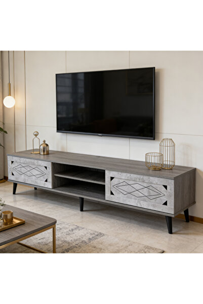 Bleco Modern High-End Luxury TV Cabinet - Wooden Living Room Furniture with N...