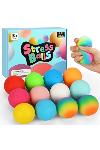 TMHAI Set de 12 bile anti-stres XL pufoase