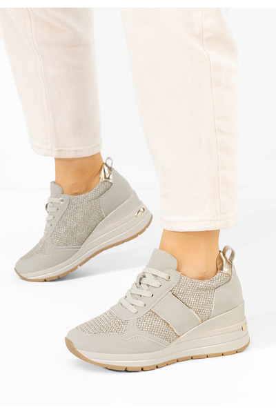 B T Shoes Sneakers cu platforma Izadora verzi