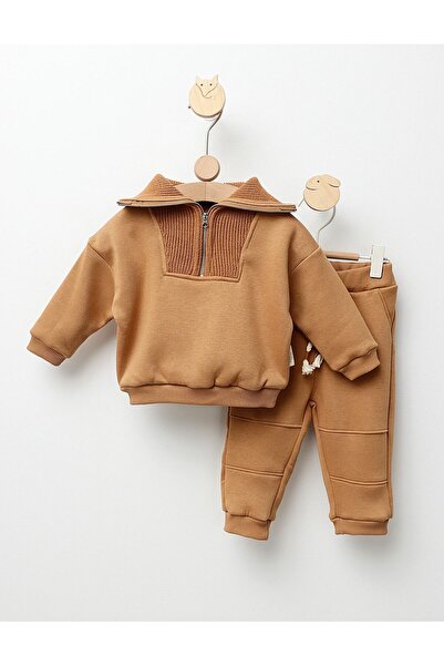 MiniKids Анцуг Premium Comfort, кафяв, модел 92 (18-24 месеца)