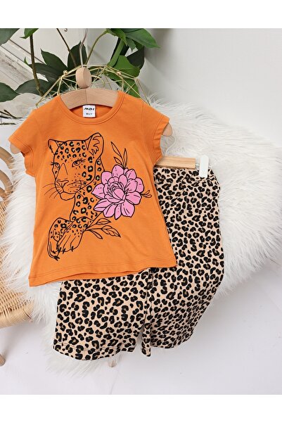 MiniKids Σετ με σχέδιο τίγρης και τουβλάκι με σχέδιο λουλουδιών 92 (18-24 μηνών)