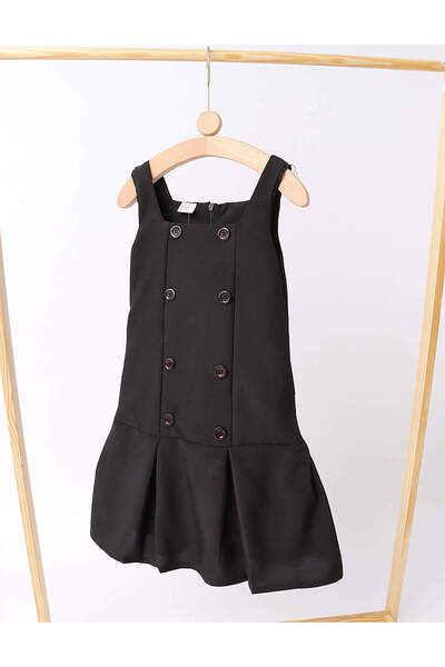 MiniKids Sarafan scoala Ana negru 128 (7-8 ani)