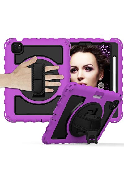 Other iPad Pro 11, Air 5/4 Case - 3 Layer Protection, Rotating Stand, Belt St...