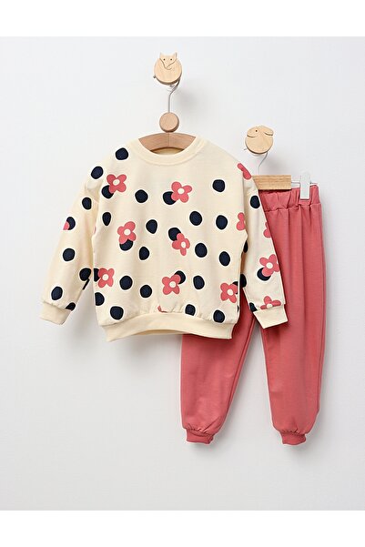 MiniKids Costumas Marabella Floricele, cu roz-prafuit 104 (3-4 ani)