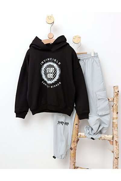 MiniKids Φόρμα H&Y Invincible μαύρο-μπλε 116 (5-6 ετών)