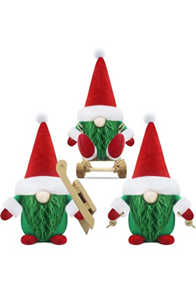 Other Pitici de Crăciun - Set 3 Gnomi Decorativi, Material Moale, 17x10x7 cm,...