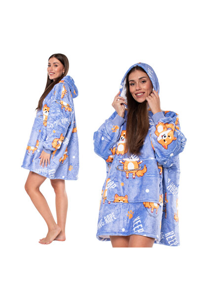 Other Hanorac pătură supradimensionat și călduros — cu glugă, buzunar și inte...