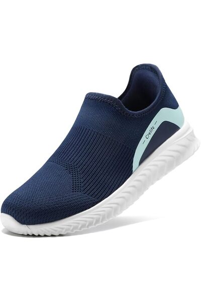 Other Women's Sports Shoes - Breathable Mesh, Slip-on, Memory Foam - Navy, 40 EU