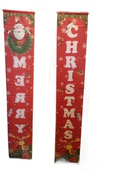 Other Set 2 Bannere Craciun - Decoratiuni Mos Craciun si Reni, Rezistent Exte...