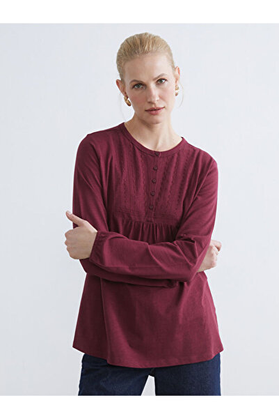 LC Waikiki Rmz Gi̇yi̇m Farkiyla Zero Roba Collar Embroidered Blouse