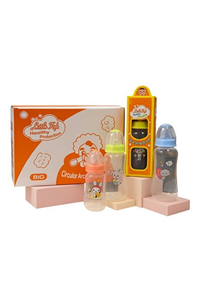 JML 12& set 280ml Baby Bottle with Silicone Teat, Different Colors