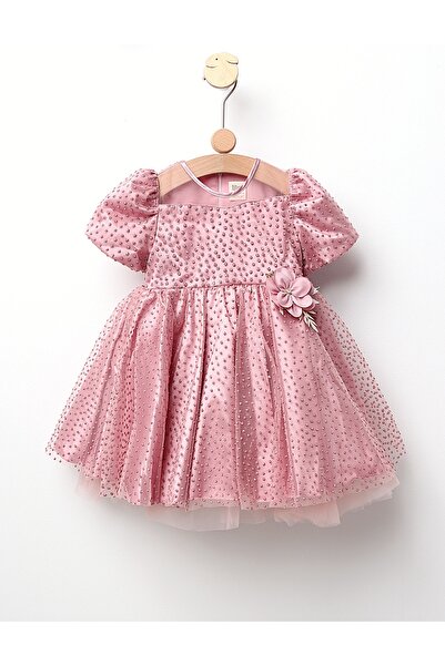 MiniKids Princess dress, with pink flower pattern 110 (4-5 years)