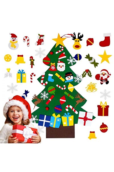 Other DIY Felt Christmas Tree - Educational Set for Kids, Velcro Fastening, 9...