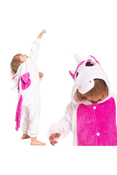 Other Pijama Kigurumi pentru copii — salopetă pufoasă tip costum, model inoro...