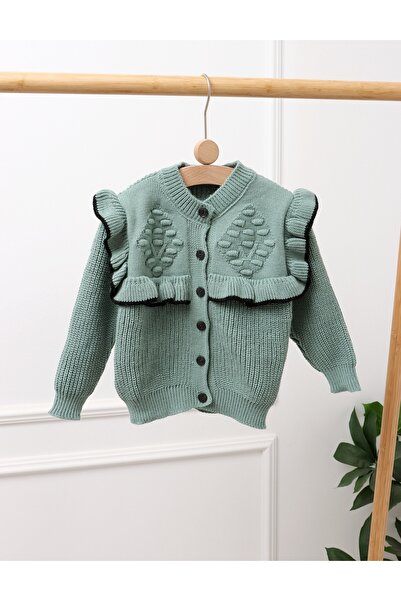 MiniKids Pulover Lilibeth, model verde 104 (3-4 ani)