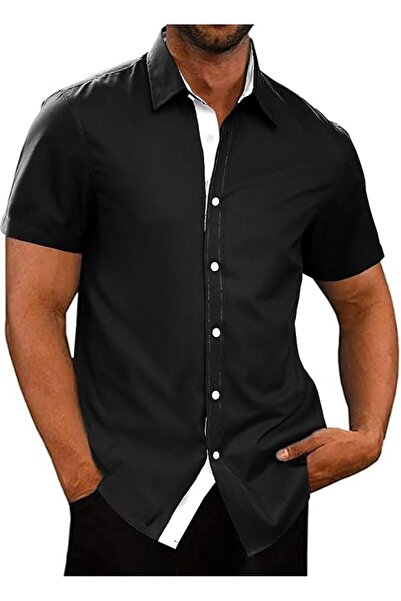 Other Cămașă Bărbătească Vară - Mânecă Scurtă, Regular Fit, Anti-șifonare - N...