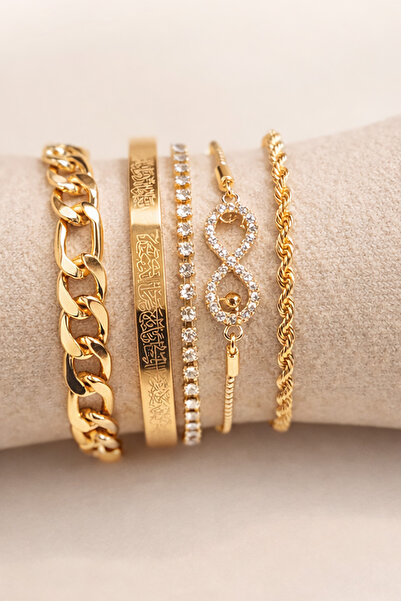 Sensio Ayetel Kürsi Bileklik Seti Paslanmaz Çelik Ayarlanabilir Bileklik