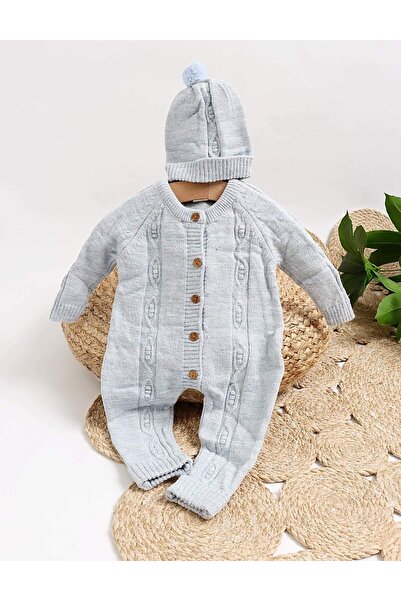 MiniKids Ολόσωμη φόρμα με Ακρυλικό πλέξιμο Raducu μπλε 74 (6-9 μηνών)