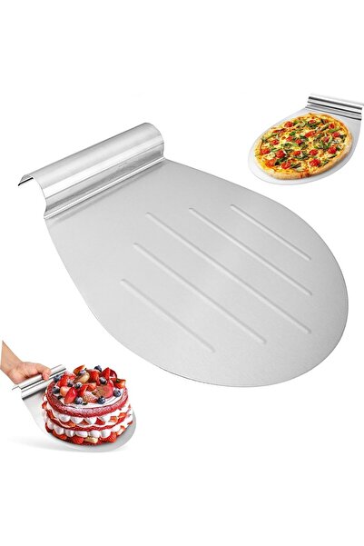 Other Paletă pentru Pizza - Oțel Inoxidabil, Tavă cu Mâner Ergonomic, Arginti...