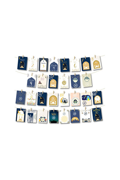 Other Ghirlanda Calendar Ramadan Mubarak - Set 2 Decoratiuni Eid, Material Ca...