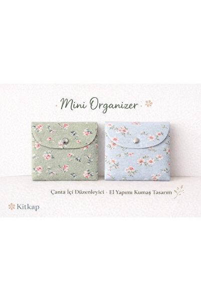 Markasız ucuz Kitkap Mini Organizer & Çanta içi düzenleyici & İkili set Mavi/...