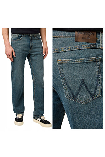 WRANGLER Blugi bărbătești, Wrangler, River, lungime normală, bumbac, fermoar,...