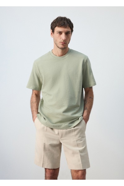 MANGO Man Regular kesim %100 pamuklu tişört