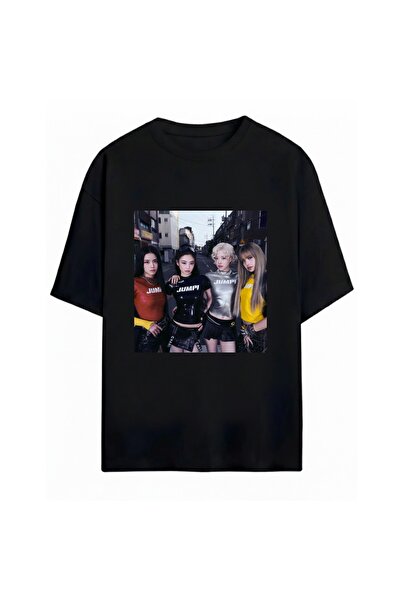 SVART WEAR Black Pink Printed Unisex Oversize T-Shirt