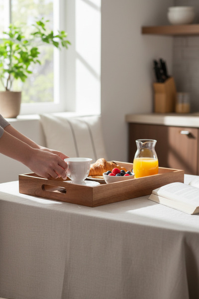 Akayev Acacia Tray 40X30 cm