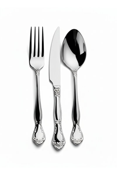 Arsel Dafne Sade 18 Piece Boxed Cutlery Set for 6 People Minimal Set 18/10 Pr...