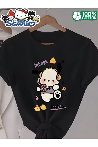yombaa Summer T-Shirt, Cute Cartoon Bear Pattern Listening to Music with Head...