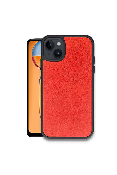 cepmoda iPhone "15" Premium Leather Coating Case - Silicone Cover with Camera...