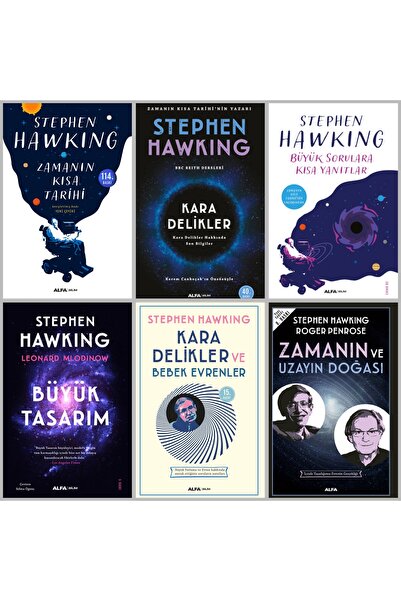 Alfa Yayınları Zamanın Kısa Tarihi - Kara Delikler - Büyük Tasarım Stephen Ha...