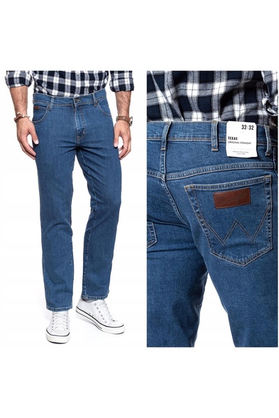 WRANGLER Blugi bărbătești, Wrangler, Texas, lungime normală, bumbac, fermoar,...