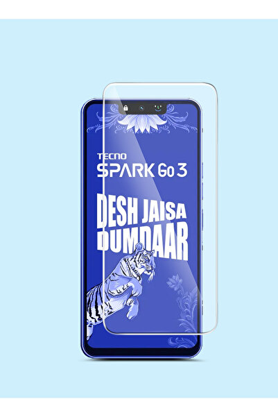 gmax Tecno Spark Go 3 4G 2026 Premium Series Curved Edges 9H 2.5D Tempered Gl...