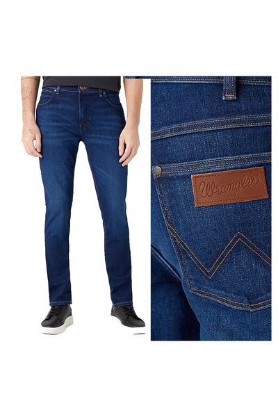 WRANGLER Blugi bărbătești, Wrangler, bumbac, lungime normală, fermoar, 5 buzu...