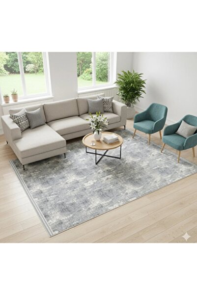 KALE MODERN PAMUKLU HALI ÖRTÜSÜ 6M2 SAVAN DOKUMA LASTİKSİZ 200×300