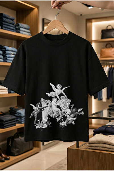 FEEL STYLE Summer Short Sleeve T-Shirt Anti-Sweat Cotton Printed T-Shirt Soci...