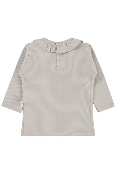 Civil Baby Hanorac cu imprimeu cu față de pisică 6-18 luni - Bej 6-9 luni