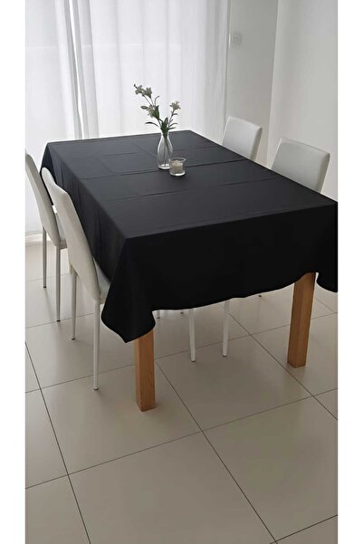 Suya Dayanıklı Siyah Masa Örtüsü 120 x 180 cm