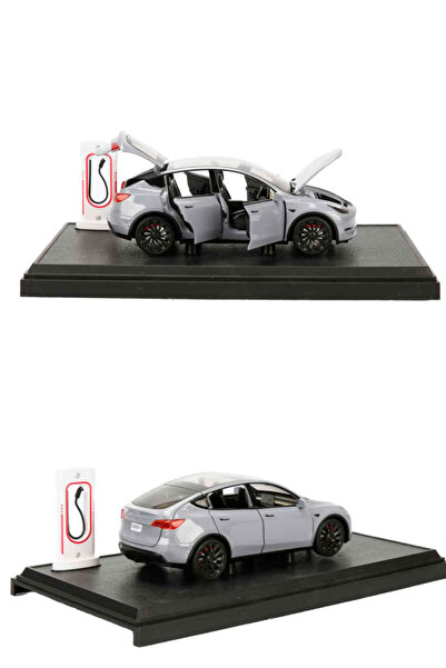TESLA MODEL 3 1:24 Ölçek Diecast Döküm Model Araba Sesli Işıklı