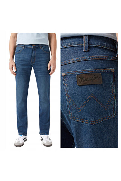 WRANGLER Blugi bărbătești, Wrangler, Larston, lungime normală, bumbac, fermoa...