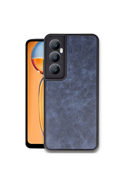 cepmoda Realme "C65" Premium Leather Coating Case - Silicone Cover with Camer...