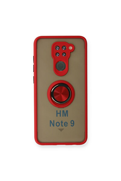 halkhouse Redmi Note 9 Kılıf Kamera Korumalı Yüzüklü Mat Montreal Kapak