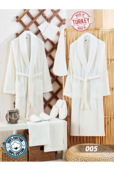 REDROSE COLOR 11-piece Turkish bathrobe set - Bridal set - Made in Turkey