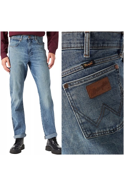 WRANGLER Blugi bărbătești, Wrangler, Texas, lungime normală, bumbac, fermoar,...