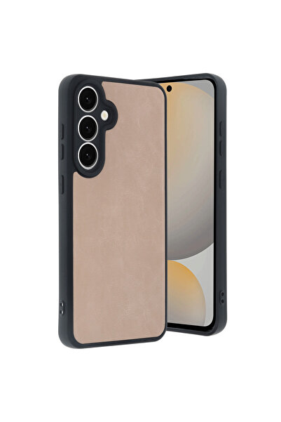 cepmoda Samsung Galaxy "S24 Fe" Premium Leather Coating Case - Silicone Cover...